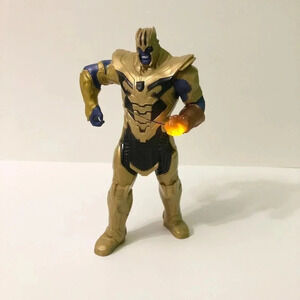 2017  Marvel Avengers Villain Thanos Talking Light Up 8 Inch Figure Toy Hasbro